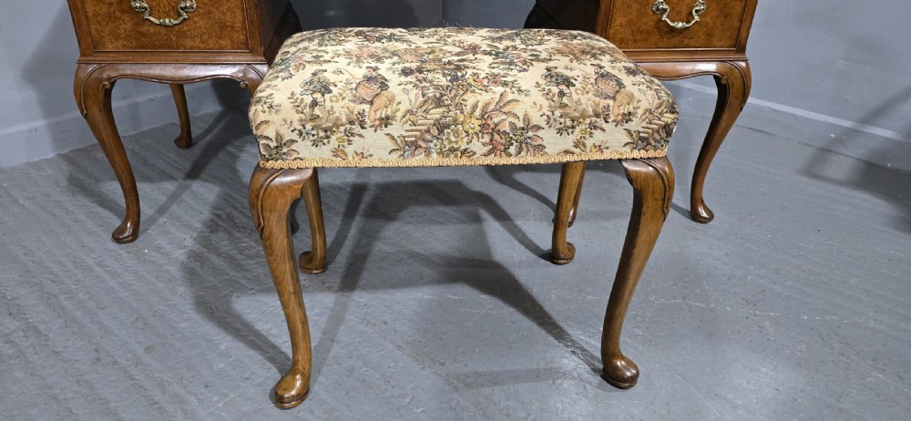 Superb Queen Anne Burr Walnut Dressing Table View II