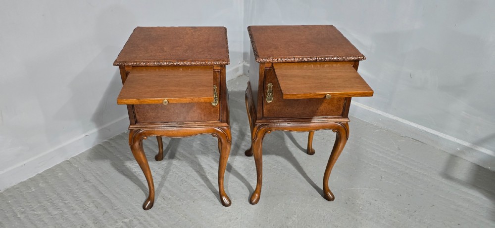 Super Pair Queen Anne Bedside Cabinets View VI