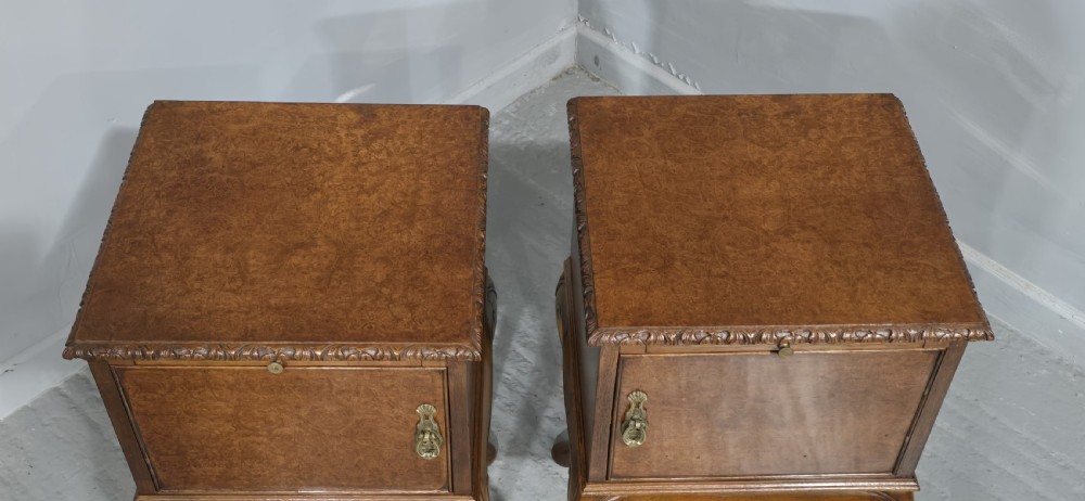 Super Pair Queen Anne Bedside Cabinets View IX