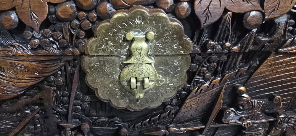 Large Outstanding Camphor Wood Chest View IX