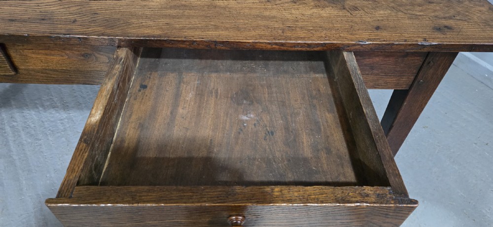 Super French Oak Kitchen Refrectory Dining Table View VI