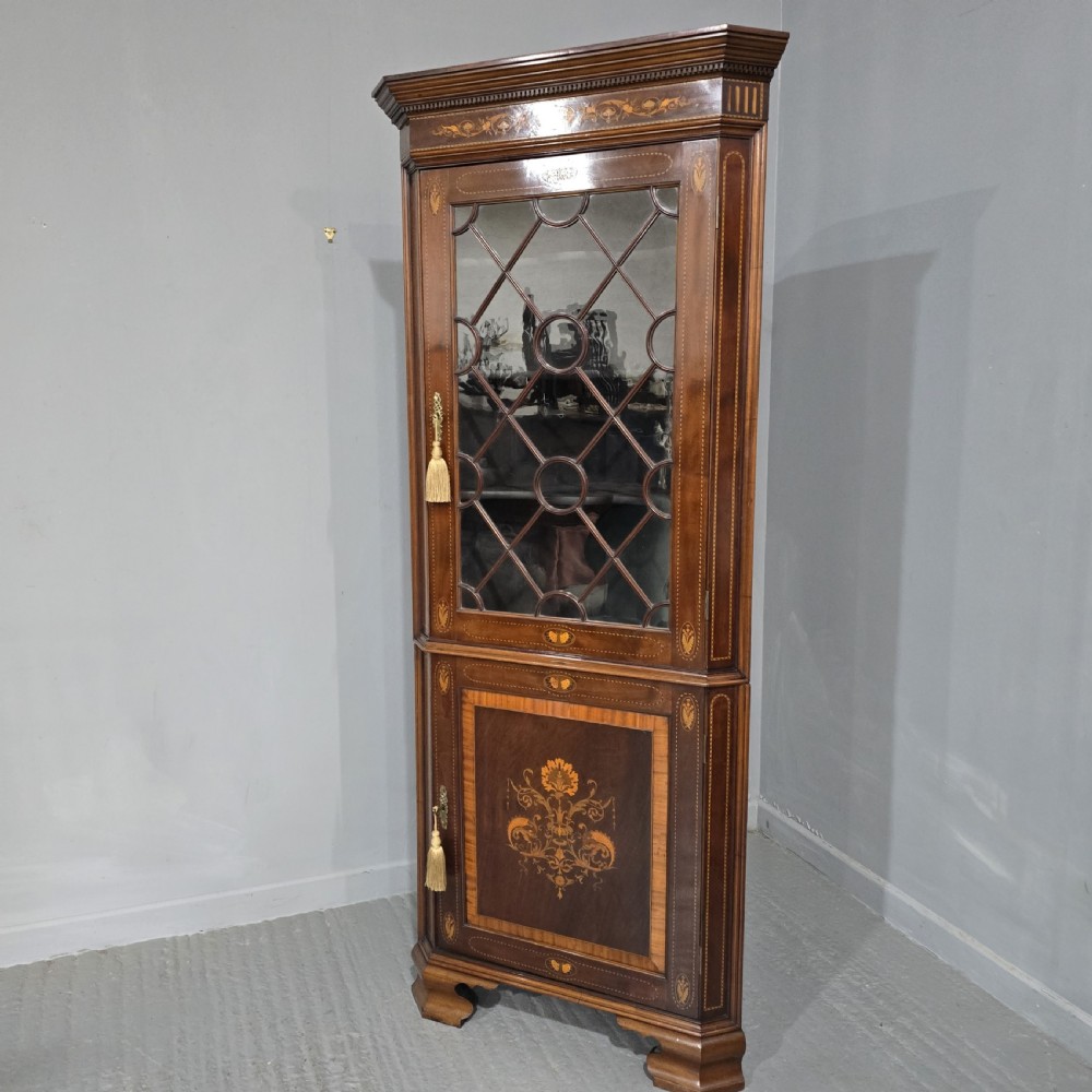 Top Quality Inlaid Mahogany Cabinet View XV