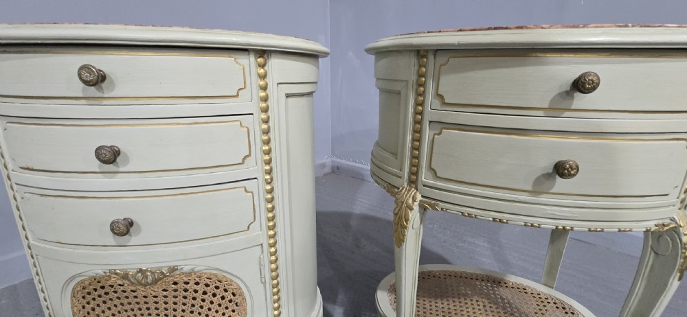 Super Pair French Bedside Chests of Drawers View X