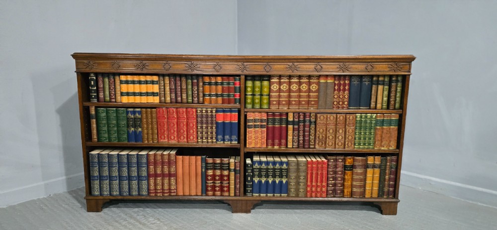 Good Mahogany Low Open Adjustable Bookcase View II