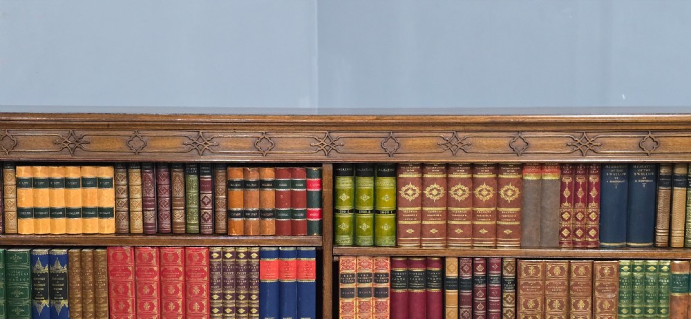 Good Mahogany Low Open Adjustable Bookcase View III