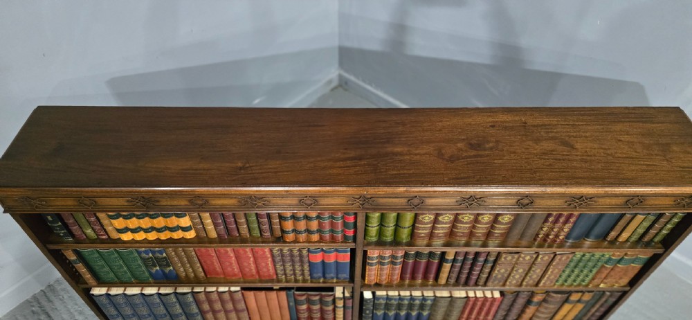 Good Mahogany Low Open Adjustable Bookcase View VIII