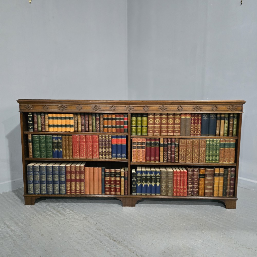 Good Mahogany Low Open Adjustable Bookcase View IX