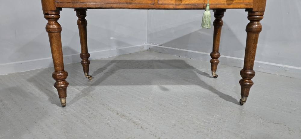 Very Good Victorian Oak Writing Desk View V