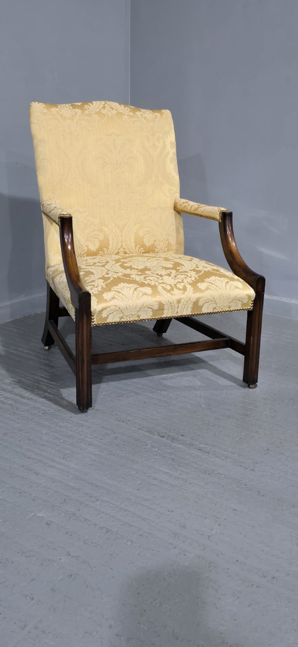 Superb Georgian Gainsborough Library Chair