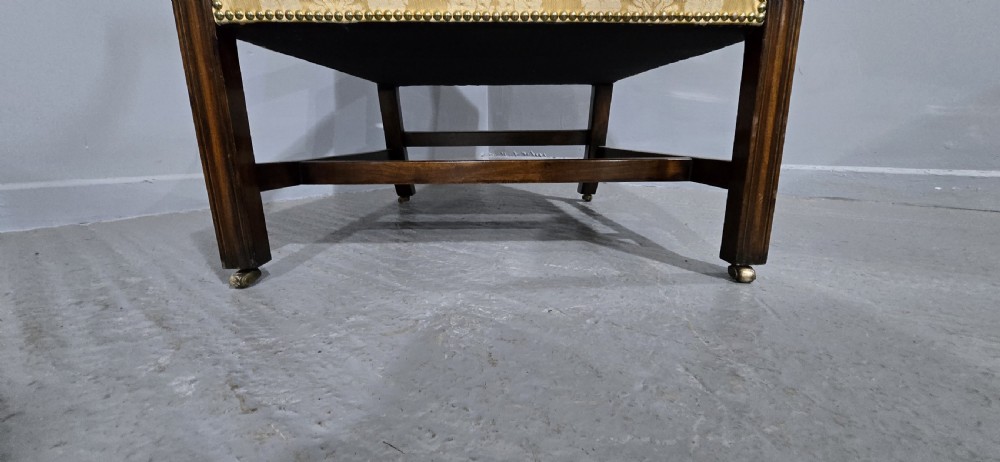 Superb Georgian Gainsborough Library Chair View IV