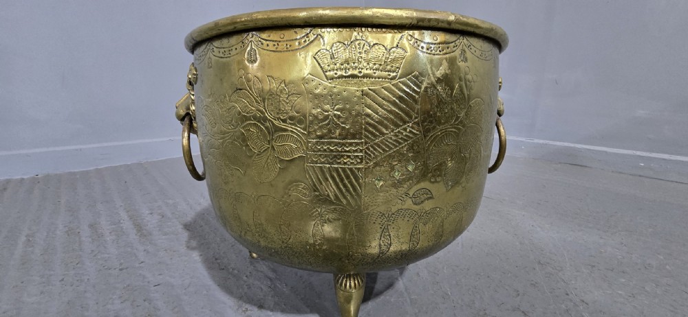 Georgian Brass Log Bin View II