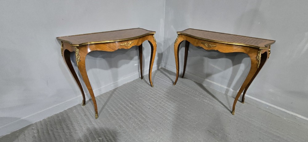 A Good Pair French Console Hall Tables View XII