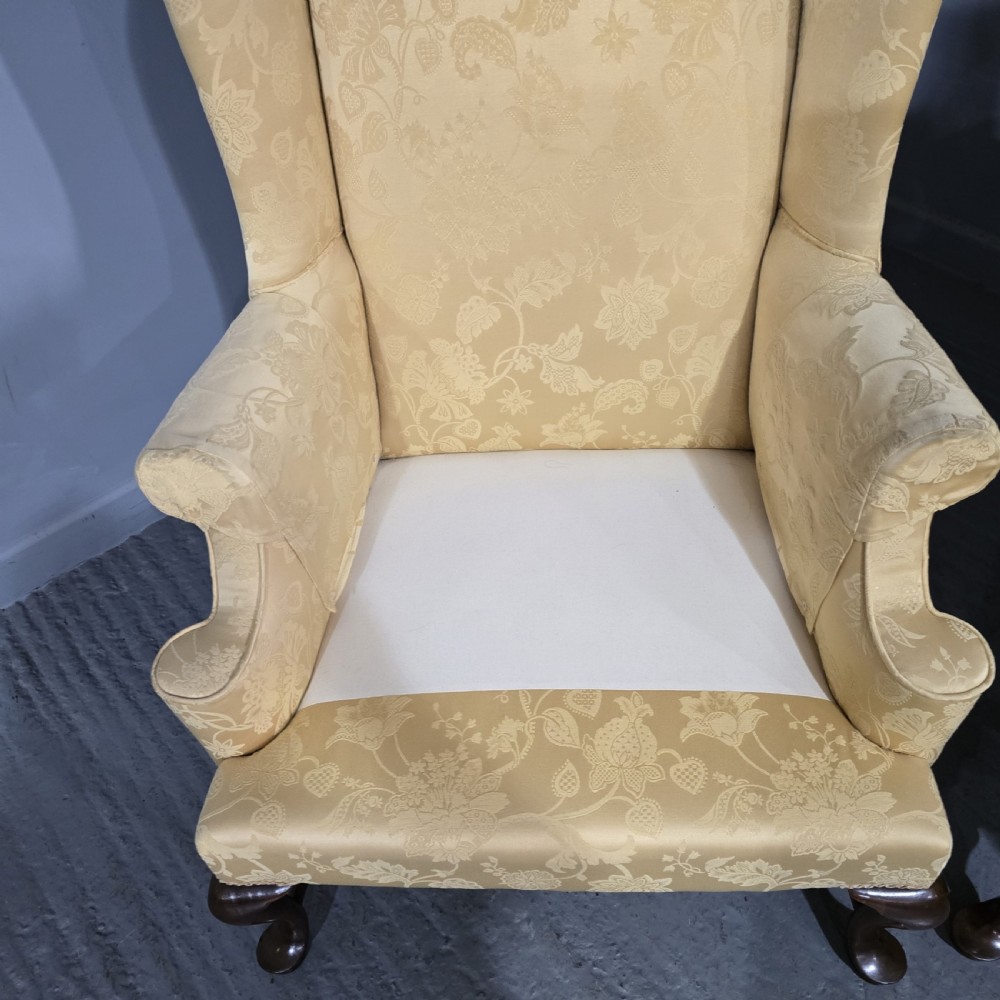 Superb Pair Mahogany Wing Library Armchairs View XI