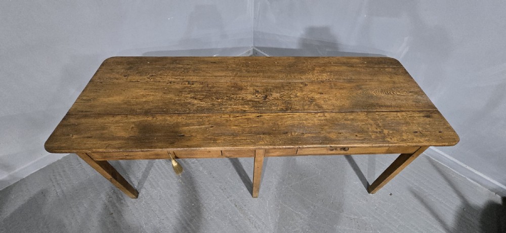 Good French Pine Refrectory Farmhouse Kitchen Dining Table View III