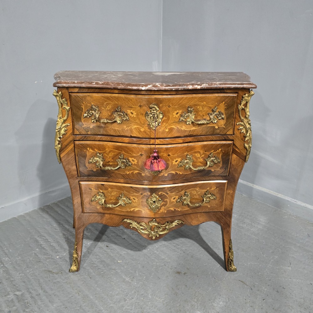 Super French Marquetry Commode Chest Drawers View II