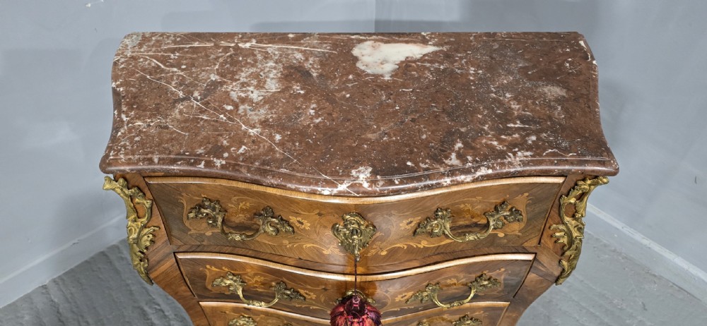 Super French Marquetry Commode Chest Drawers View III