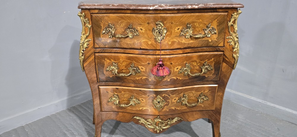 Super French Marquetry Commode Chest Drawers View V