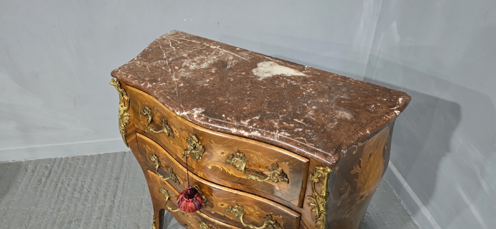 Super French Marquetry Commode Chest Drawers View XI