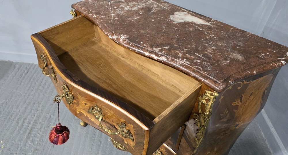 Super French Marquetry Commode Chest Drawers View XII