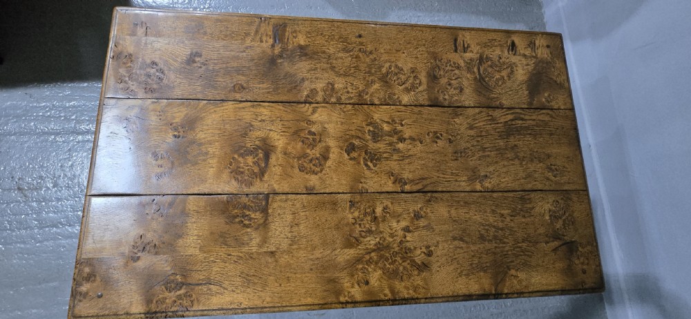 Outstanding Large Burr Oak Coffee Table View IX