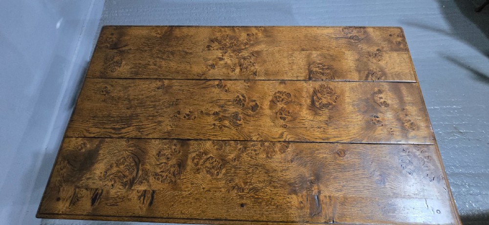 Outstanding Large Burr Oak Coffee Table View XI