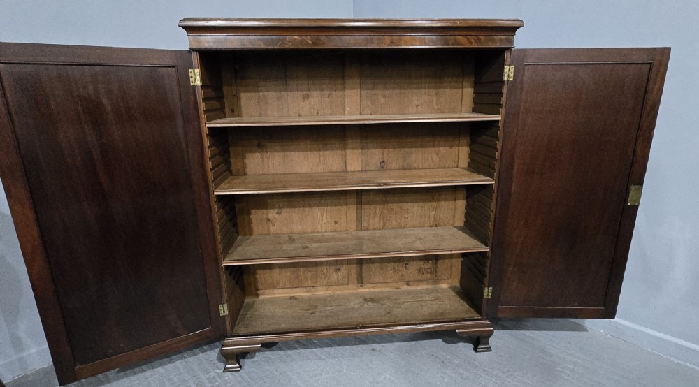 Outstanding Victorian Adjustable Library Bookcase View XII