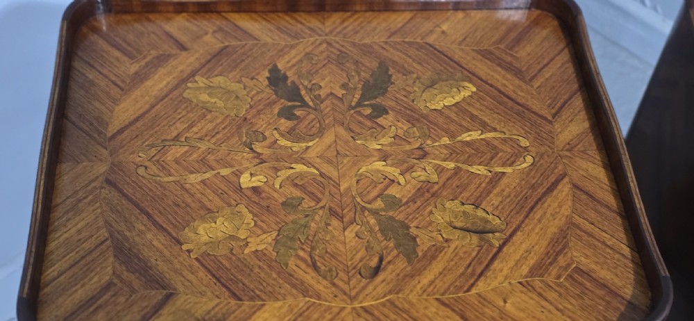 Pair French Marquetry Bedside Chests of Drawers View IX