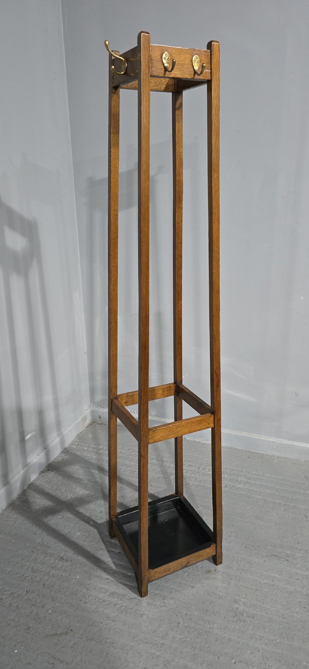 Oak Coat Stick Stand