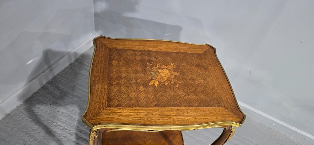 French Inlaid Occasional Lamp Table View III