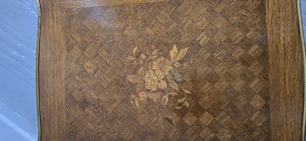 French Inlaid Occasional Lamp Table View V
