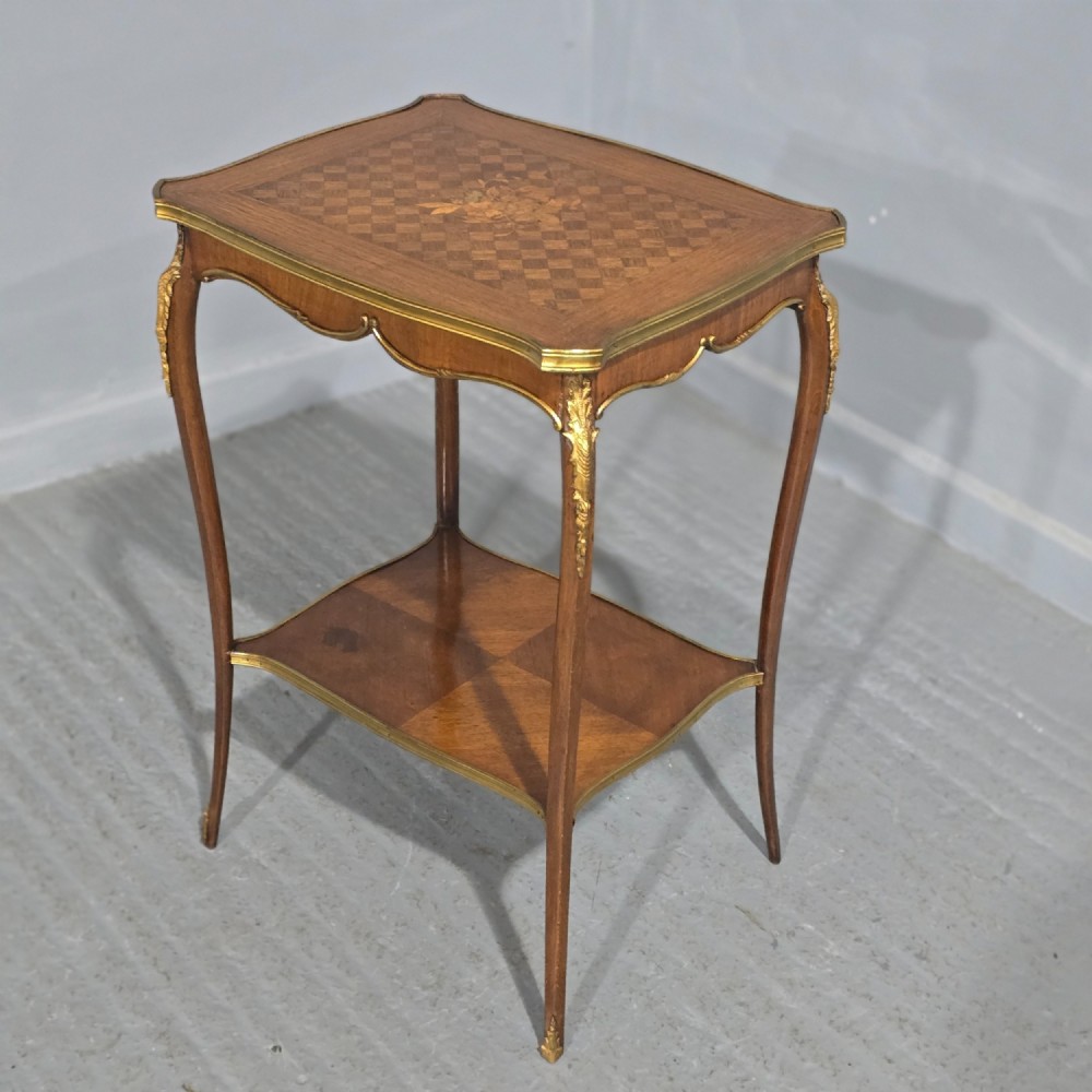 French Inlaid Occasional Lamp Table