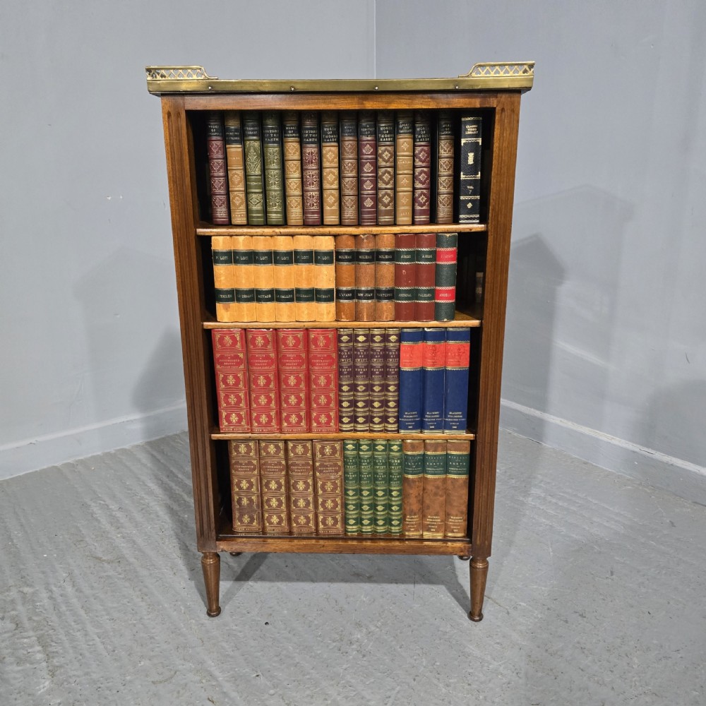 Fine French Walnut Bookcase of Small Proportions