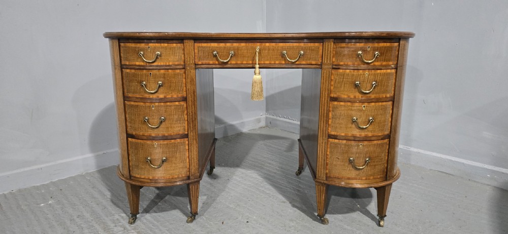 Super Kidney Shaped Mahogany Desk View II