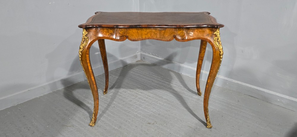 Fine French Burr Walnut Bureau Platt Desk View II
