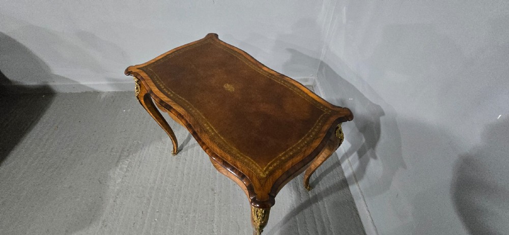 Fine French Burr Walnut Bureau Platt Desk View V