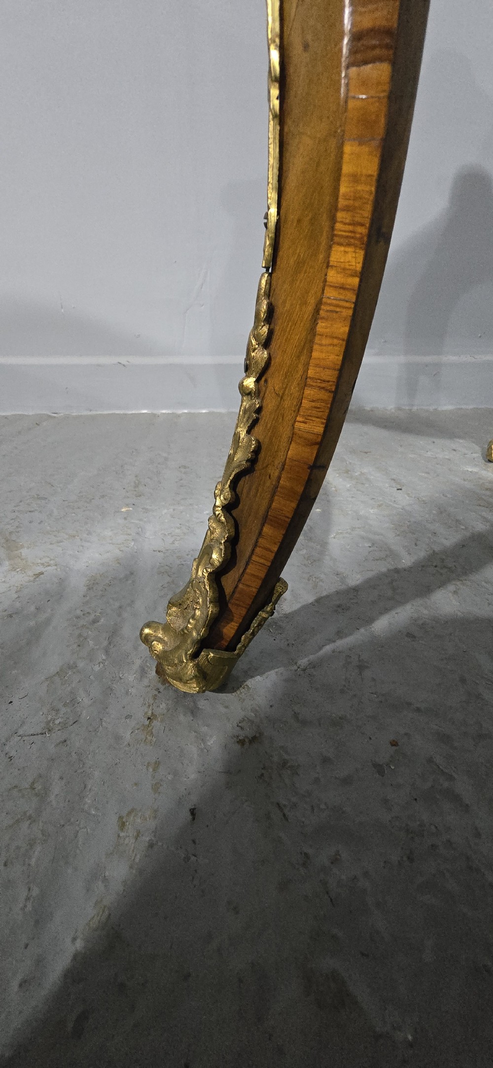 Fine French Burr Walnut Bureau Platt Desk View XI
