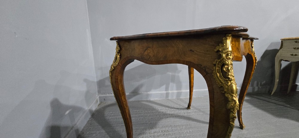 Fine French Burr Walnut Bureau Platt Desk View XIV