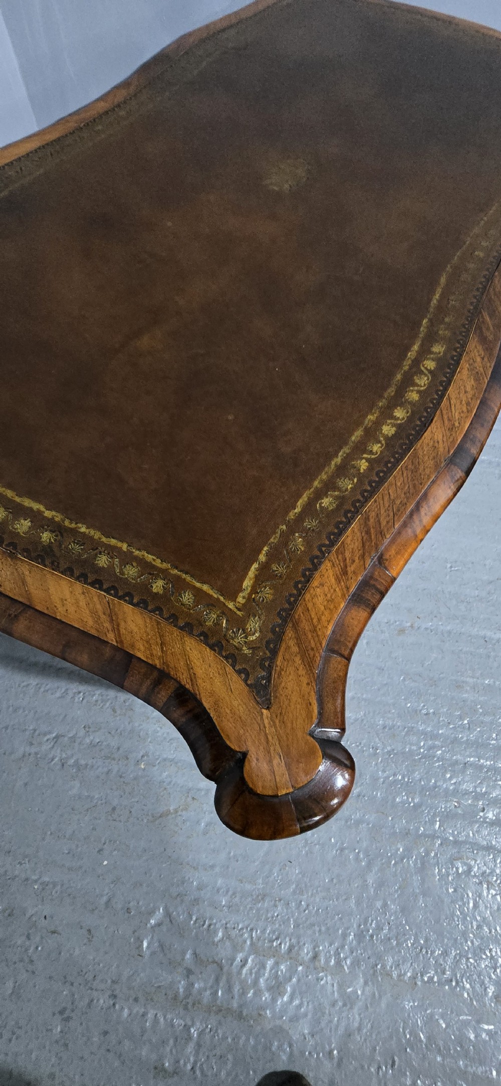 Fine French Burr Walnut Bureau Platt Desk View XIX