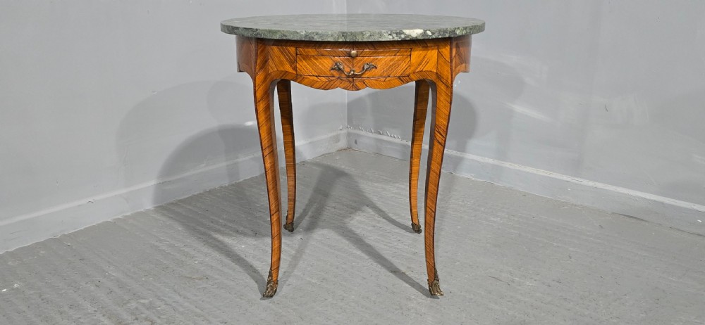 Super French Marble Topped Gueridon View II