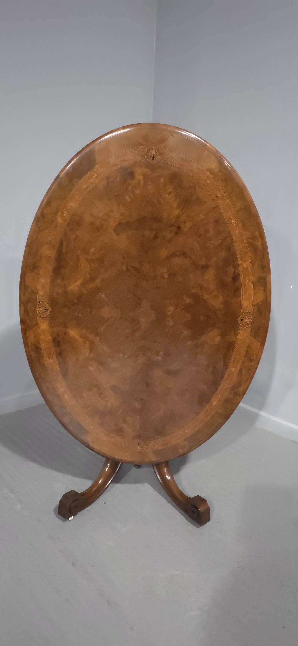 Superb Burr Walnut Dining Table
