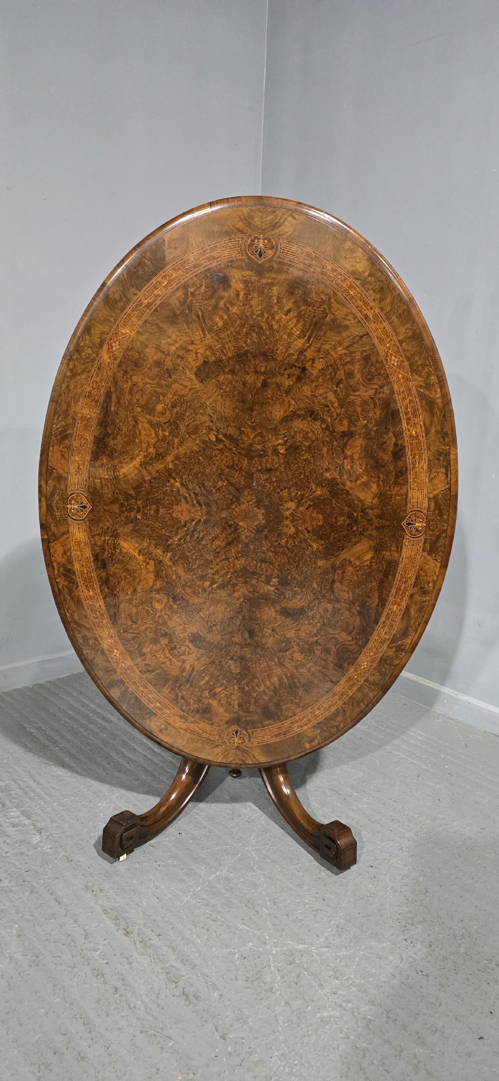 Superb Burr Walnut Dining Table View II