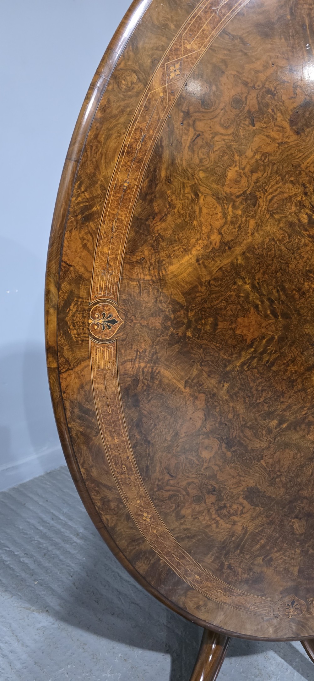 Superb Burr Walnut Dining Table View VII