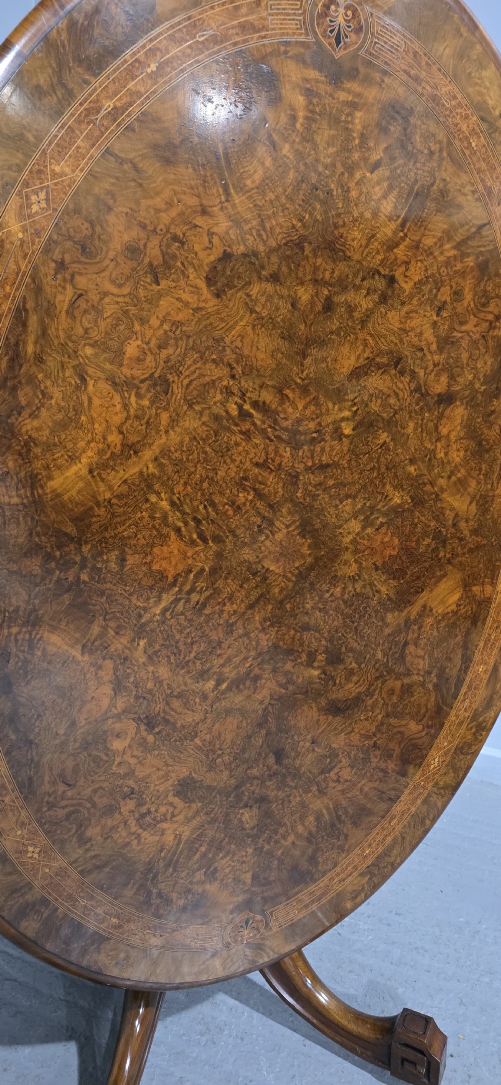 Superb Burr Walnut Dining Table View VIII