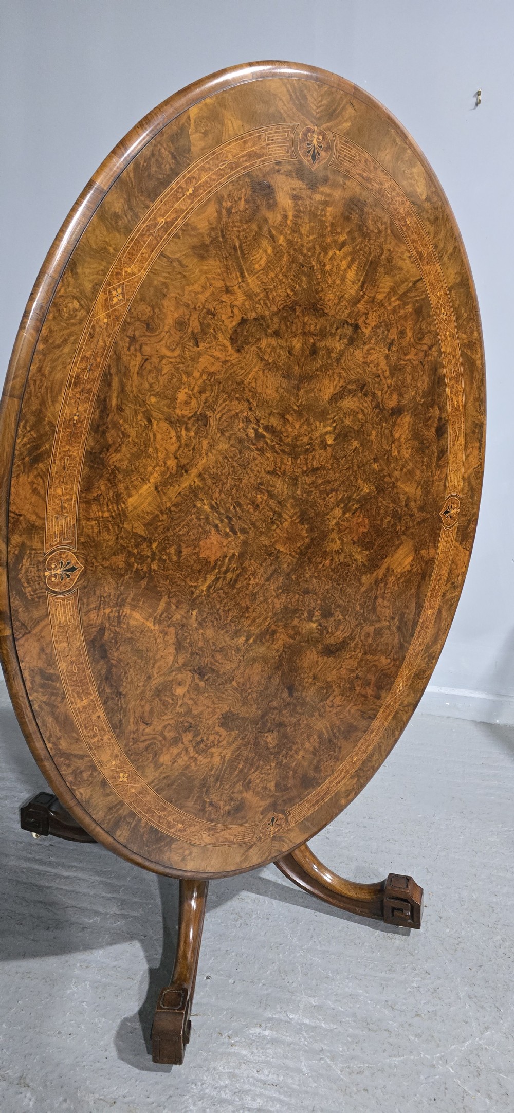 Superb Burr Walnut Dining Table View IX