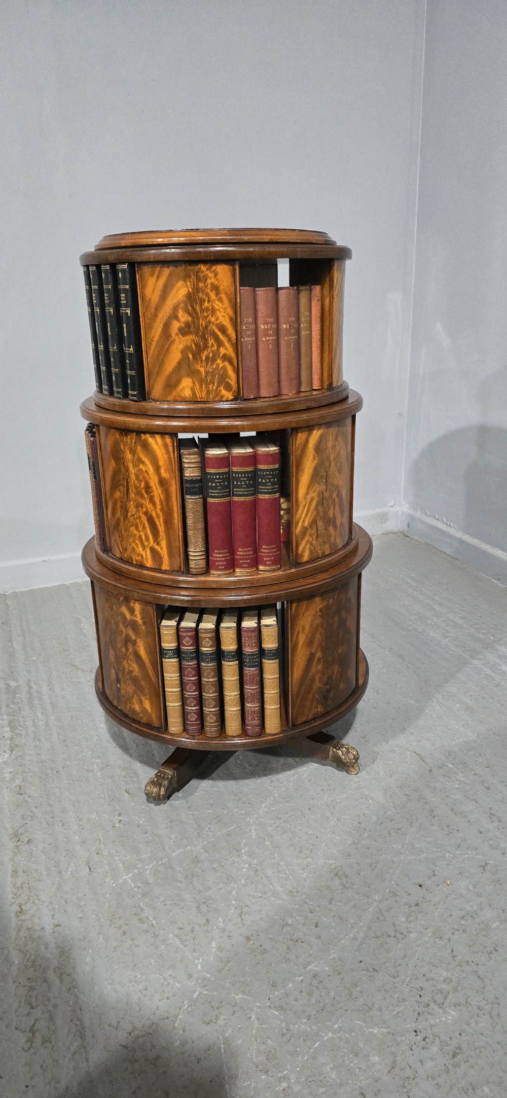 Superb Mahogany Revolving Bookcase View VI