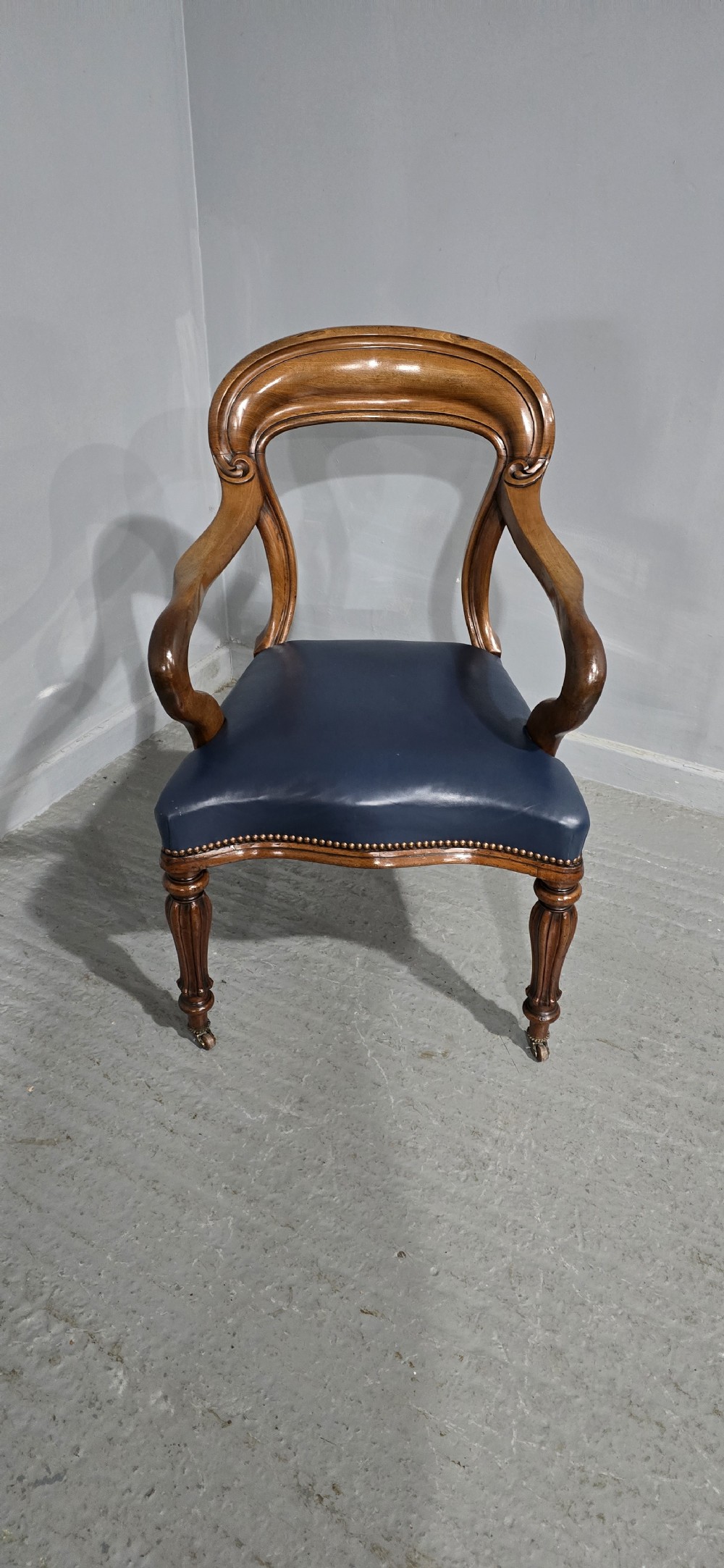Early Victorian Mahogany Desk Chair View II