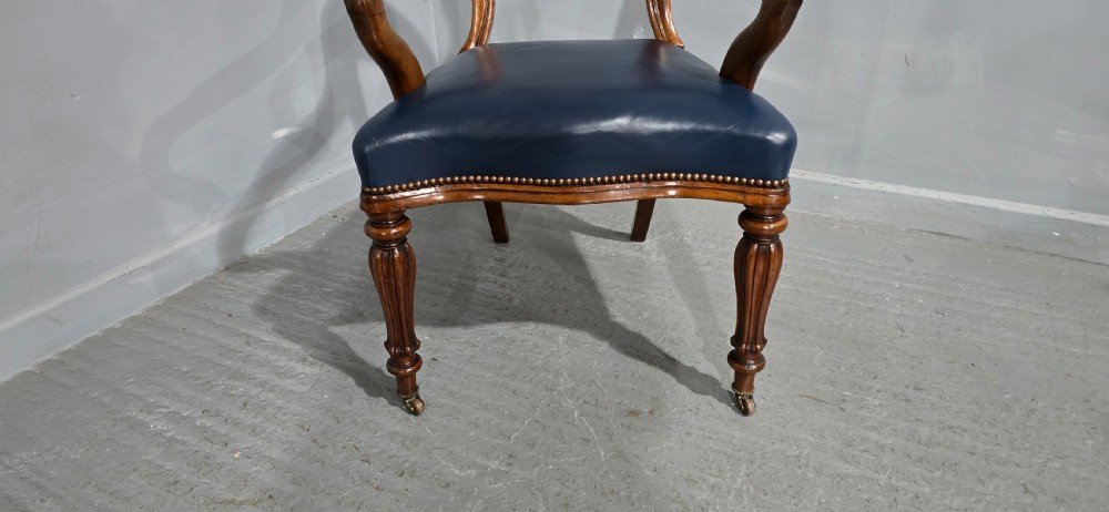 Early Victorian Mahogany Desk Chair View V