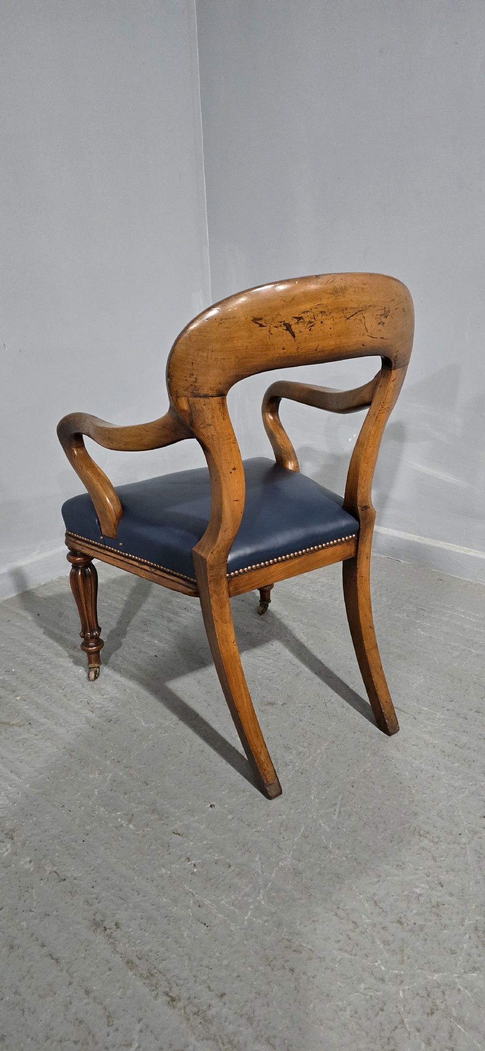 Early Victorian Mahogany Desk Chair View IX
