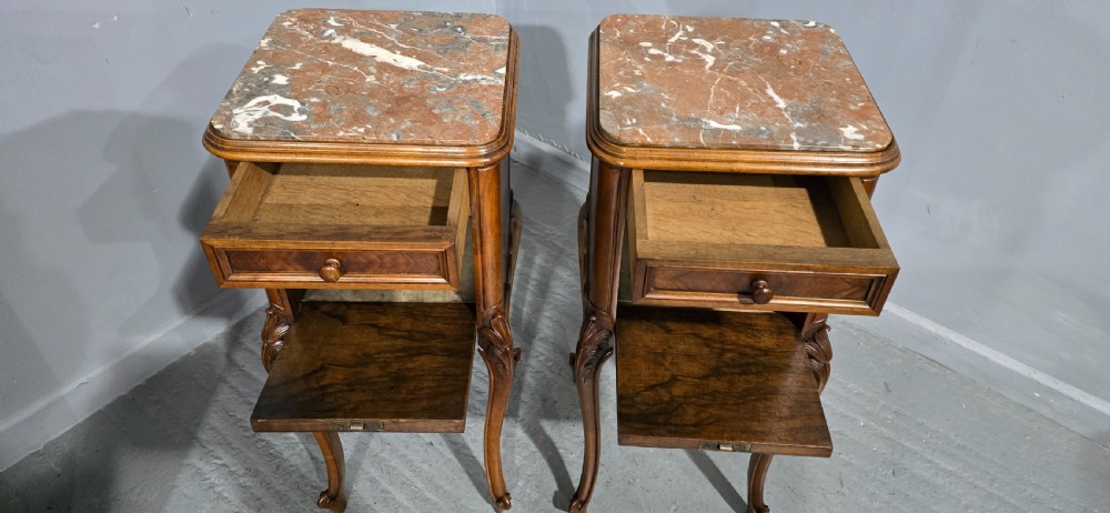 Super Pair French Bedside Lamp Cabinets View V