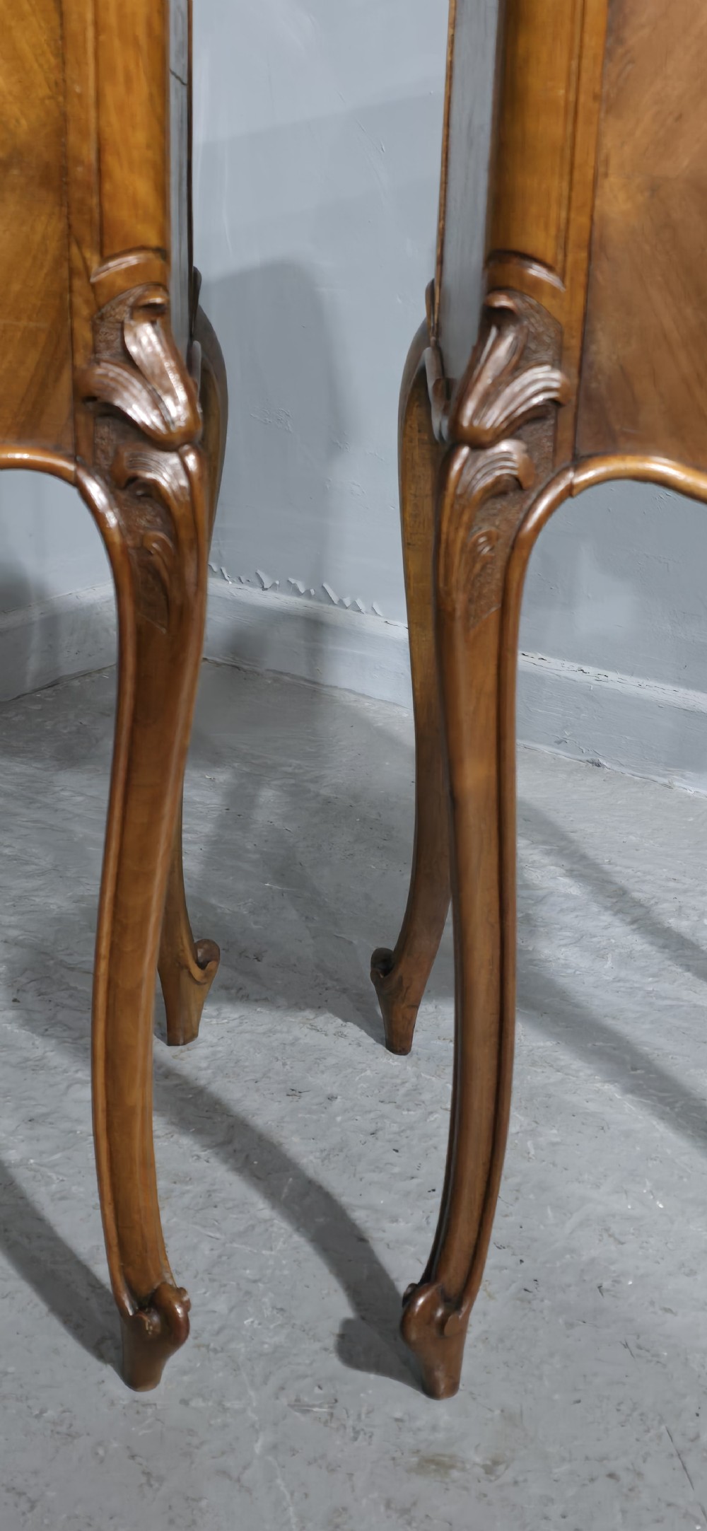 Super Pair French Bedside Lamp Cabinets View VI